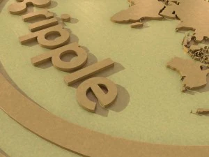 लहरदार सिक्का 3D मॉडल