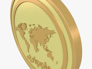 लहरदार सिक्का 3D मॉडल