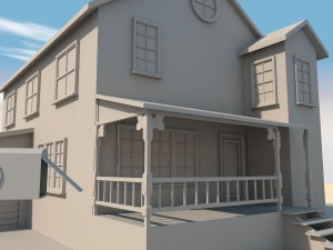 low poly house 3D Model