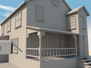 低聚房子 3D 模型