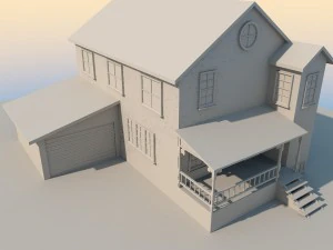 低聚房子 3D 模型
