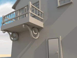 低聚房子 3D 模型
