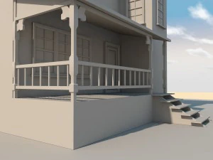低聚房子 3D 模型