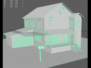 低聚房子 3D 模型