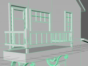 低聚房子 3D 模型