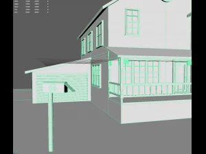 低聚房子 3D 模型