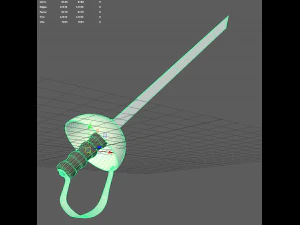 knight sword 3D Model