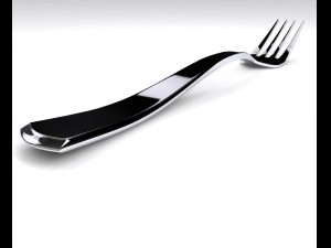 high quality fork Modelo 3D