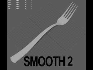 high quality fork Modelo 3D