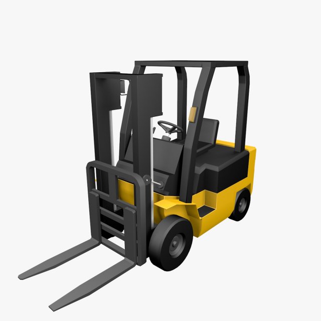 forklifts Model 3D .c4d .max .obj .3ds .fbx .stl .blend 