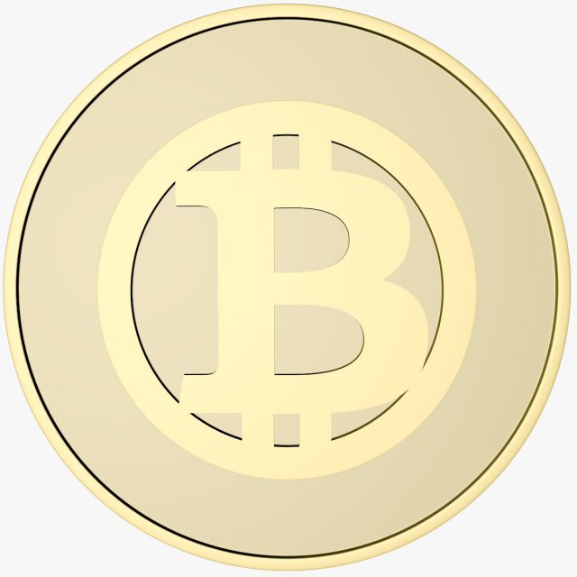bitcoin Modelo 3D .c4d .max .obj .3ds .fbx .stl .blend 