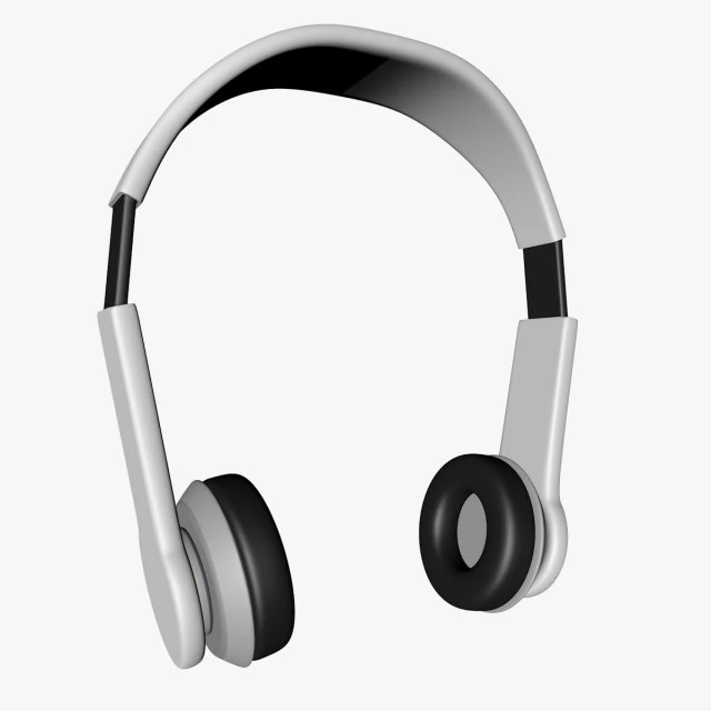 low polygon headphone 3D Model .c4d .max .obj .3ds .fbx .stl .blend 