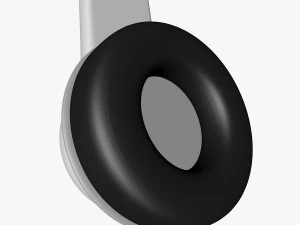 low polygon headphone 3D Model