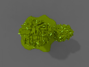 voxel tree low-poly Model 3D