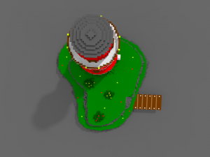 voxel lighthouse low-poly 3D 모델