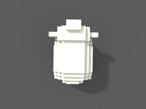 voxel sheep low-poly 3D 모델