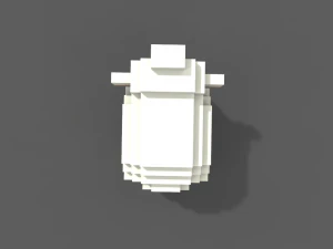 voxel sheep low-poly 3D Model