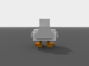 voxel duck low-poly 3D Model