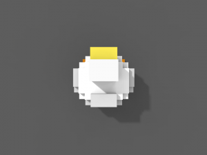 voxel duck low-poly 3D Model