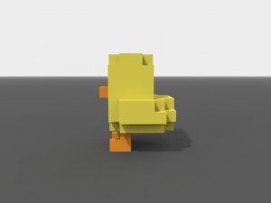 voxel chick low-poly Modelo 3D