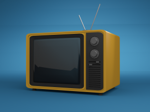 retro tv 3d model 3D 모델