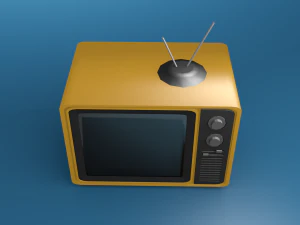 retro tv 3d model 3D Model
