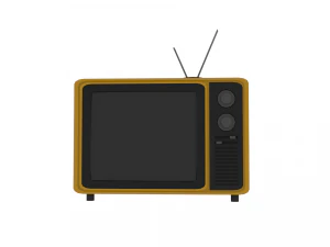 retro tv 3d model 3D Model