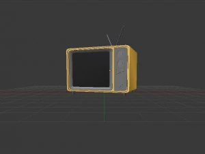 retro tv 3d model 3D Model