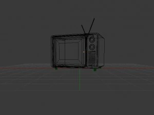 retro tv 3d model 3D Model