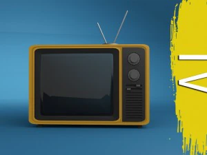 retro tv 3d model 3D Model