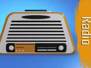 modello 3d di radio retr&ograve; Modello 3D