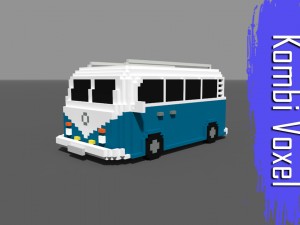 voxel kombi - low-poly 3D Model