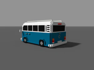 voxel kombi - low-poly 3D Model