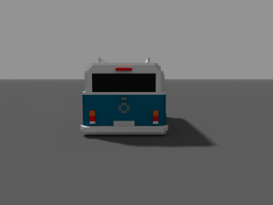 voxel kombi - low-poly 3D Модель