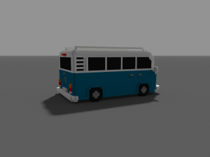 voxel kombi - low-poly 3D Модель