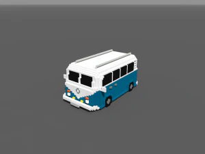voxel kombi - low-poly 3D Model