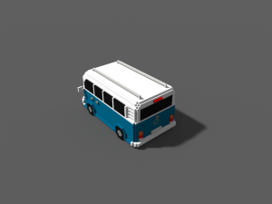 voxel kombi - low-poly 3D Модель