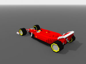 voxel f1 car - low-poly 3d Modelo 3D