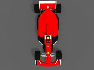 voxel f1 car - low-poly 3d Modelo 3D