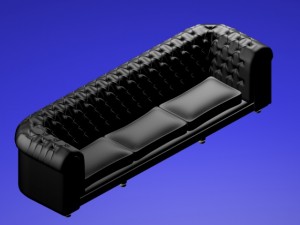 couch chesterfield Modèle 3D