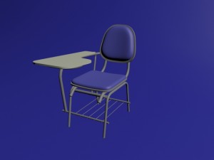 school desk 3d model Model 3D