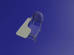 school desk 3d model Model 3D