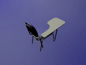school desk 3d model 3D Model