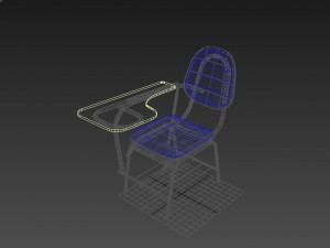 school desk 3d model Model 3D