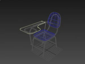 school desk 3d model 3D Model