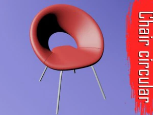 cadeira circular modelo 3d Modelo 3D