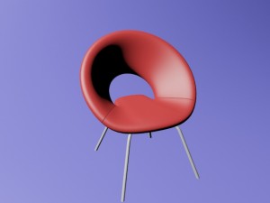 circular chair 3d model 3D Model