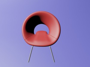 circular chair 3d model 3D Model