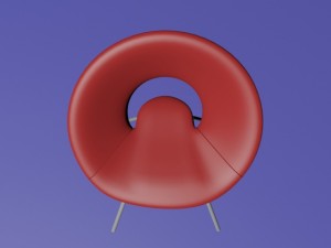 circular chair 3d model 3D Model