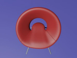 circular chair 3d model 3D Model